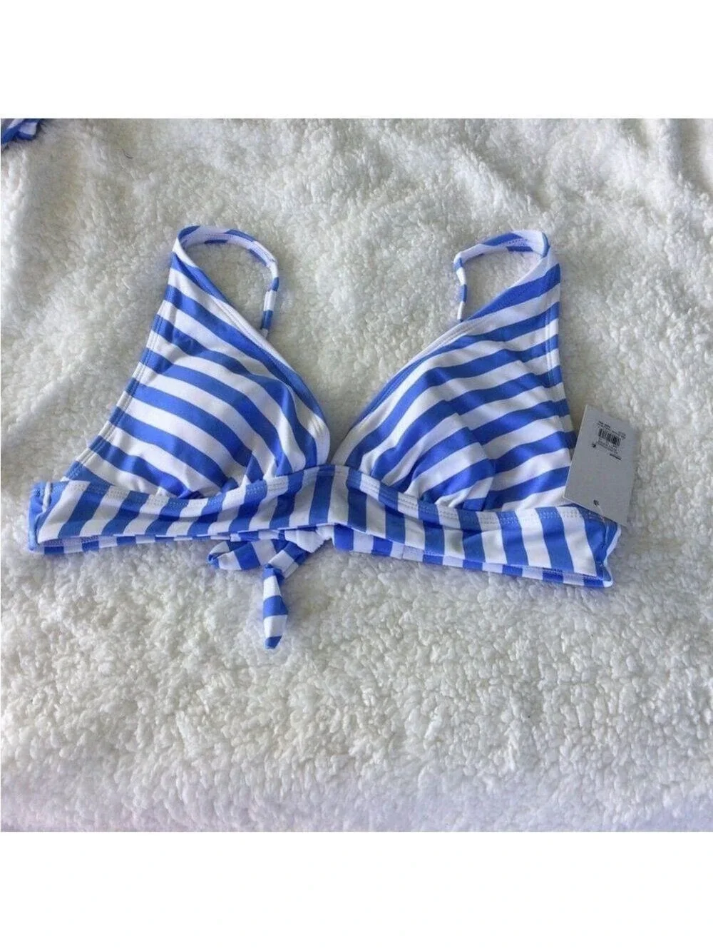 SO bikini Woman’s Junior size XXL blue and white (periwinkle) striped